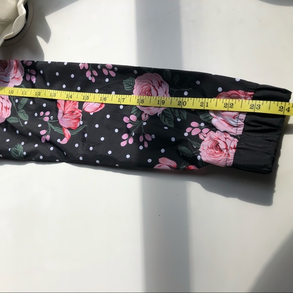 Z by Zella Girls Floral Woven Windbreaker Jacket L - Picture 12 of 14